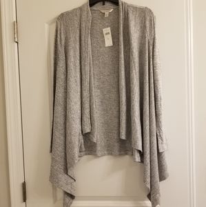NWT Banana Republic light gray cardigan